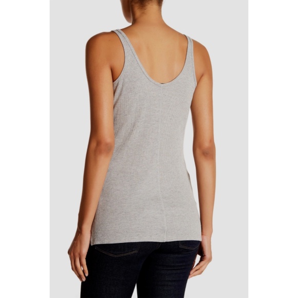 ATM WOMEN NWT $245 SPARKLE WRESTLER HENLEY GREY/GOLD TANK. SIZE S - Picture 2 of 11